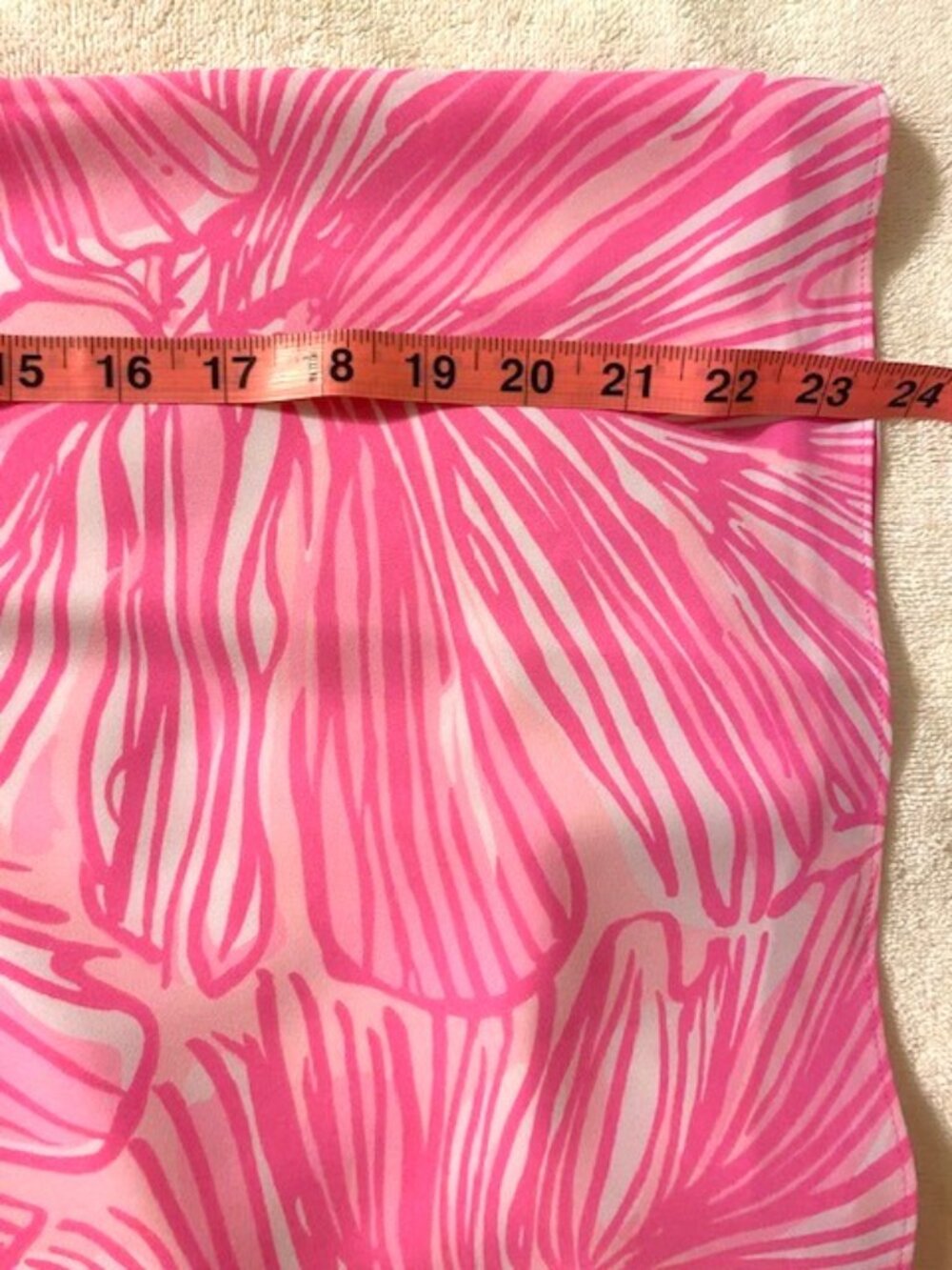 Lilly Pulitzer Pink Top Darlah Floral Ruffle Sleeve Summer Top Relaxed Fit XS - Picture 11 of 11
